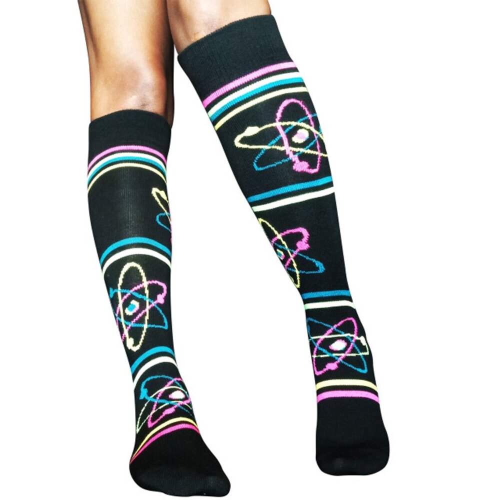 Neon Atomic Neutron Socks